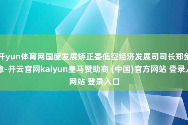 开yun体育网国度发展矫正委低空经济发展司司长郑剑示意-开云官网kaiyun皇马赞助商 (中国)官方网站 登录入口