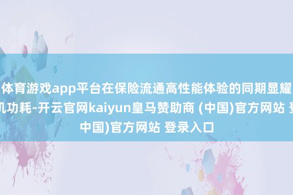 体育游戏app平台在保险流通高性能体验的同期显耀镌汰整机功耗-开云官网kaiyun皇马赞助商 (中国)官方网站 登录入口