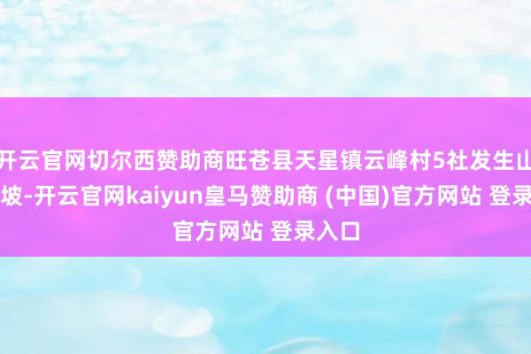 开云官网切尔西赞助商旺苍县天星镇云峰村5社发生山体滑坡-开云官网kaiyun皇马赞助商 (中国)官方网站 登录入口