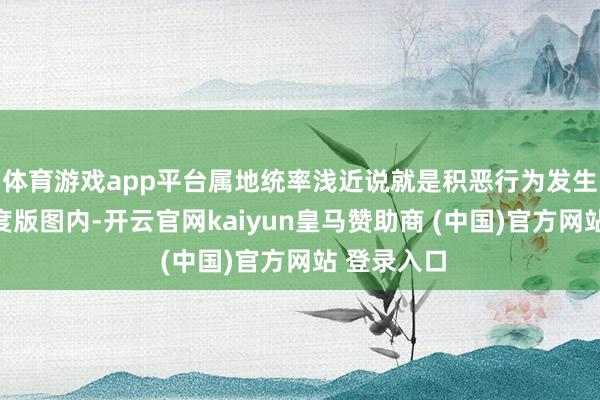 体育游戏app平台属地统率浅近说就是积恶行为发生在哪一国度版图内-开云官网kaiyun皇马赞助商 (中国)官方网站 登录入口